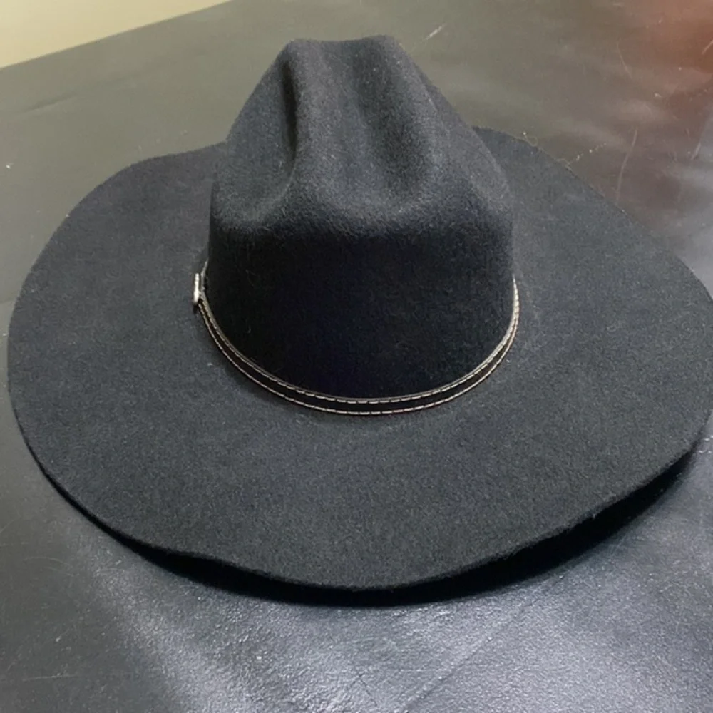 Justin 100% Wool XX Cowboy Hat, Black,‎ Size 56/7